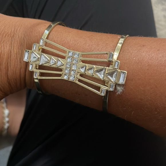 House of Harlow 1960 Accessories - House of Harlow Gold Geometric Cuff Bracelet